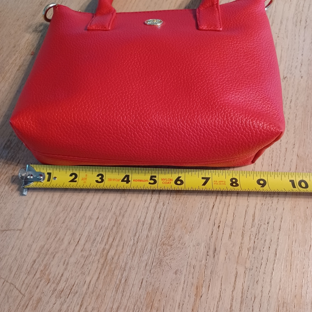 BELLA ROSE CROSSBODY/ DOUBLE HANDLES BAG WITH WRISTLET/MAKE-UP BAG  NWOT - Picture 9 of 15